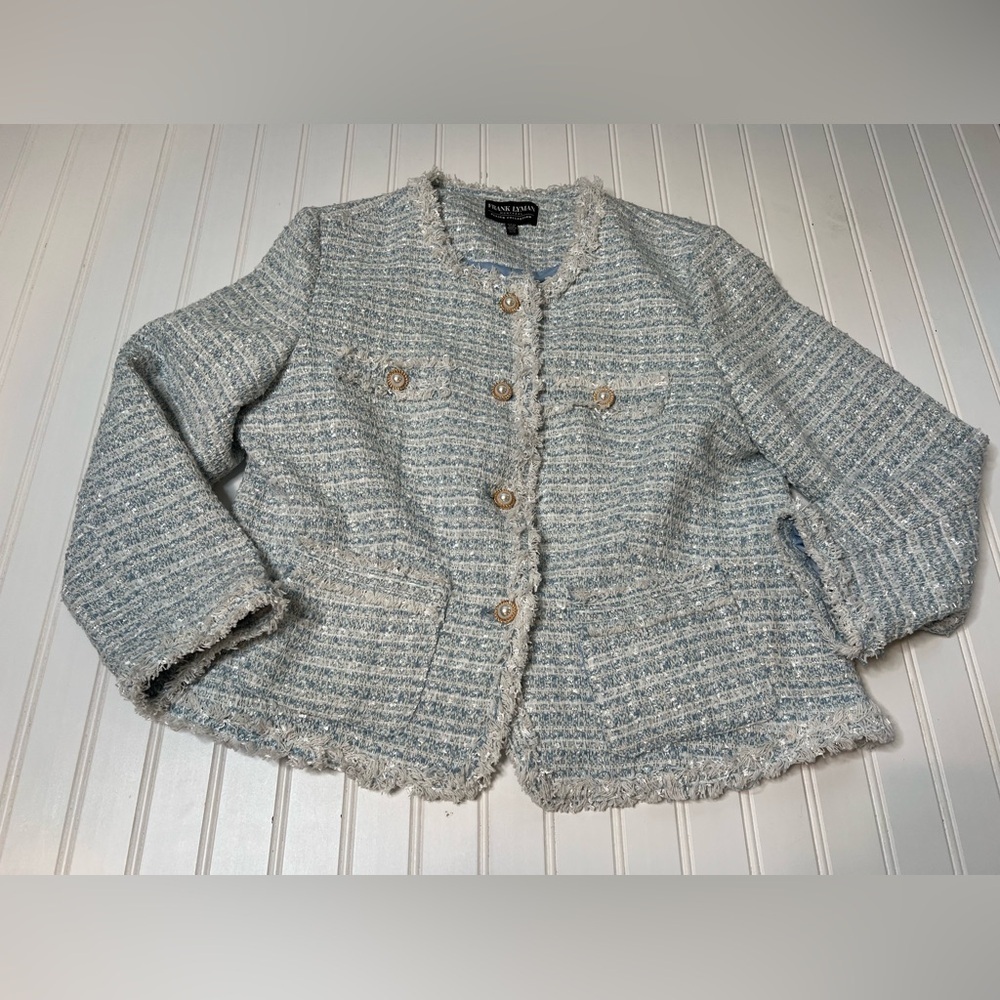 FRANK LYMAN Montreal Design Collection Women's Knit Jacket Suit Blazer XL